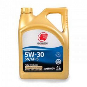 Масло моторное IDEMITSU FULLY-SYNTHETIC 5W30 SN/GF-5 бензин, синтетика 4л