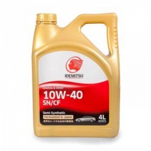 Масло моторное IDEMITSU 10W40 SN/CF полусинтетика 4л