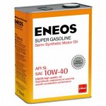 Масло моторное ENEOS Gasoline SUPER 10W40 SL бензин, полусинтетика 4л