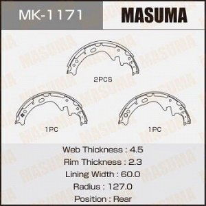 Колодки барабанные MASUMA R-2042