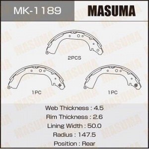 Колодки барабанные MASUMA R-2055