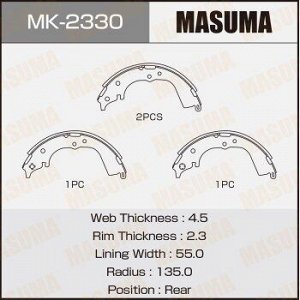 Колодки барабанные MASUMA R-1073