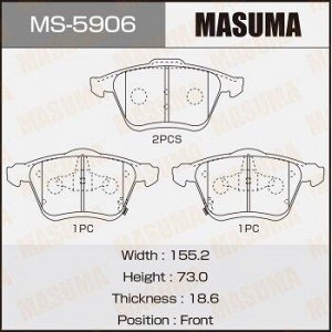 Колодки дисковые MASUMA ATENZA SPORT/ GG3S front
