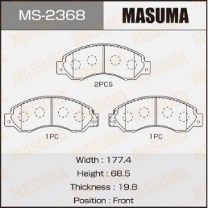 Колодки дисковые MASUMA (1/10)