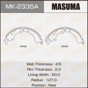 Колодки барабанные MASUMA R-1076