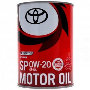 Масло моторное TOYOTA 0W20 SP/GF-6A 1л