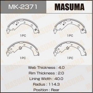 Колодки барабанные MASUMA NOAH, VOXY/ AZR6#/7# (1/12)