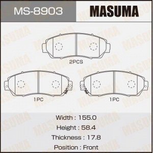 Колодки дисковые MASUMA CR-V/RE3.RE4 front