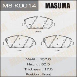 Колодки дисковые MASUMA SANTA FE GENESIS COUPE front