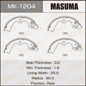 Колодки барабанные MASUMA R-2060