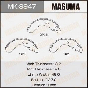 Колодки барабанные MASUMA R-5534