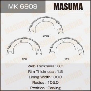 Колодки барабанные MASUMA парковочные [к-т 4шт]