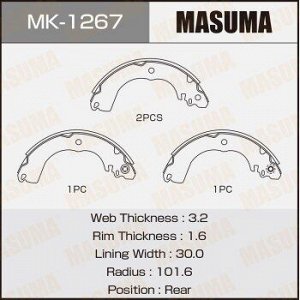 Колодки барабанные MASUMA TIIDA/ JC11 (1/12)