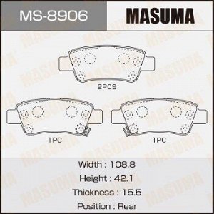 Колодки дисковые MASUMA CR-V/ RE3, RE4 rear