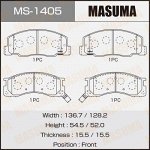 Колодки дисковые MASUMA