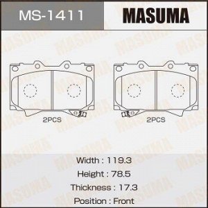 Колодки дисковые MASUMA