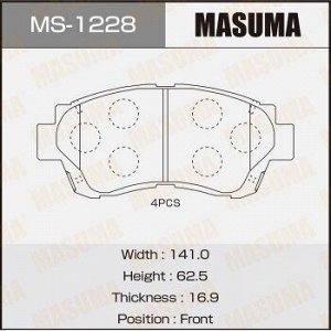 Колодки дисковые MASUMA