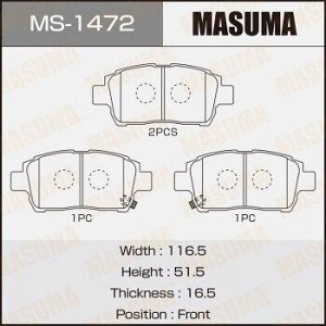 Колодки дисковые MASUMA тоже MS-1440