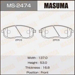 Колодки дисковые MASUMA Продавать MS-2177