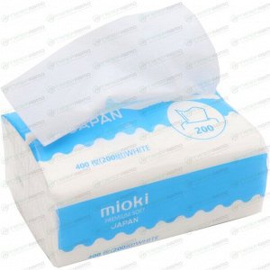 Салфетки бумажные Mioki, универсальные, двухслойные, пакет 200 шт