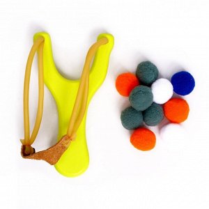 Лесная мастерская Рогатка + мягкие шарики, цвет жёлтый