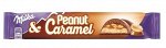 MONDELEZ®️Шоколад молочный «Милка»  с арахисом в карамельной начинке и арахисовой начинкой с воздушным рисом и кусочками арахиса Peanut Caramel Milka, 37г.