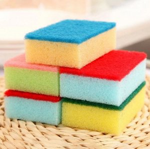 Набор губок для мытья посуды Scour Power Scrub Sponge / 10 шт.