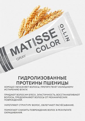 Оллин Гель краска для окрашивания волос Пигмент прямого действия для волос Серый Ollin Matisse color 100 мл