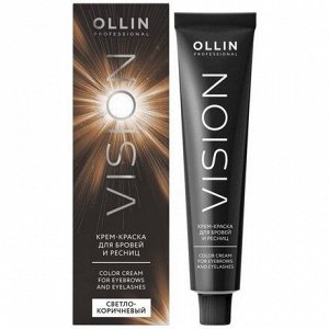 Оллин Краска для бровей и ресниц Оллин Светло коричневый Ollin VISION 20 мл