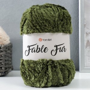 Пряжа "Fable Fur" 100% микрополиэстер 100м/100гр (982 аспарагус)