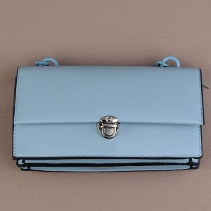 Застёжка для сумки, 2,5 x 2,5 см, цвет серебряный