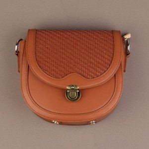 Застёжка для сумки, 2,5 x 2,5 см, цвет бронзовый