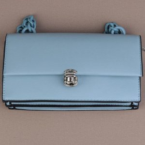 Застёжка для сумки, 2,2 x 2,7 см, цвет серебряный