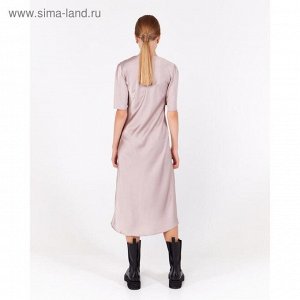 Платье женское MINAKU: Silk Pleasure цвет кофейный