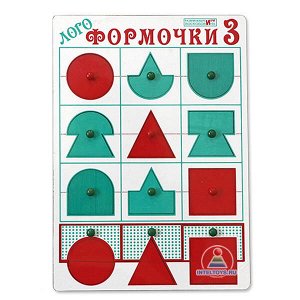 «Логоформочки-3» с держателями, пособие Воскобовича