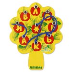 Шнур-грамотей «Яблонька», развивающая игра Воскобовича