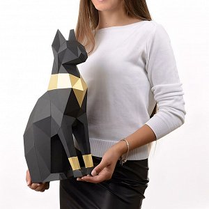 3D Фигура Кошка Бастет, полигональная фигура, набор для творчества, украшение интерьера