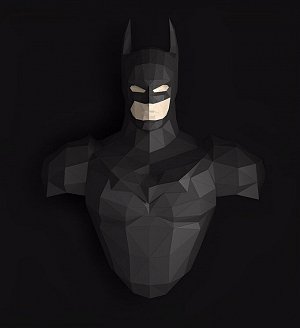 3D Фигура Бэтмен / Batman, полигональная фигура, набор для творчества, украшение интерьера