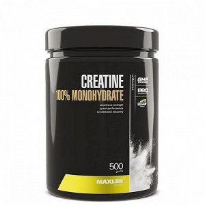 Креатин MAXLER Creatine 100% Monohydrate - 500 гр (банка)