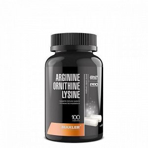 Аргинин MAXLER Arginine-Ornithine-Lysine 100 капсул