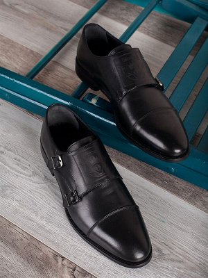 Мужские туфли/ Монки для мужчин (4008-54-L1 Черный)