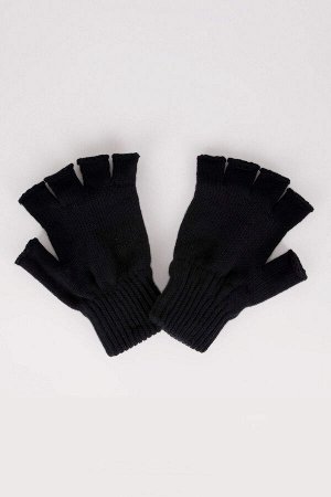 Мужские трикотажные перчатки с обрезанными кончиками