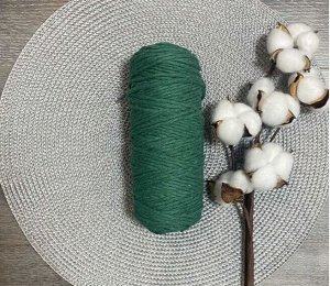 Шпагат хлопковый 3 мм для плетения панно/ловцов снов/шпагат для рукоделия/шпагат для макраме.
