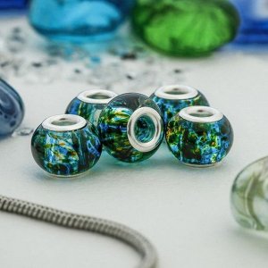 Подвеска декоративная для творчества стекло "Шар - камешки" прозрачная d=1,6 см