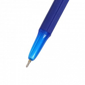Ручка шариковая Cello Office Grip, узел 0.7 мм, резиновый упор, чернила синие, корпус серый