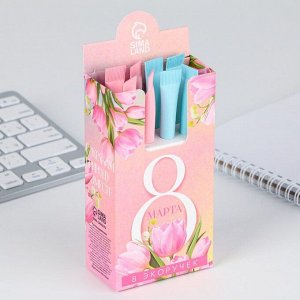 Ручка-эко, шариковая, синяя паста, 1.0 мм «8 Марта» МИКС