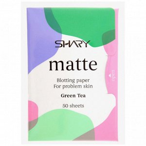 Shary  Матирующие салфетки для лица 'Зеленый чай' для проблемной кожи  12 г