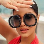 Крупные женские солнечные очки