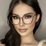 Имиджевые женские очки &quot;Кошечки&quot;, цвет черный