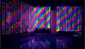 Смарт гирлянда-штора RGB LED с приложением / 3 x 2 м